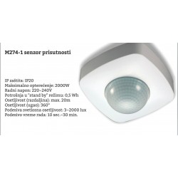 Senzor prisutnosti M274-1 IP20 beli