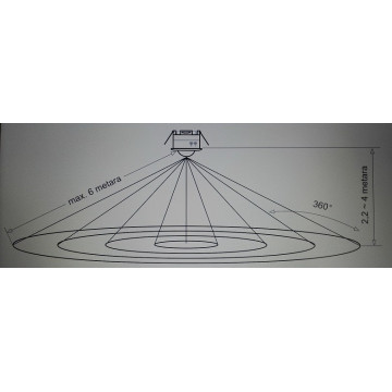 Senzor pokreta ugradni M274 IP20 beli