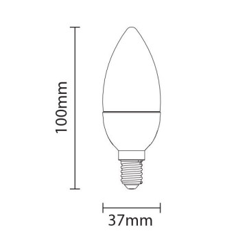 LED sijalica SP1461 E14 C37 6W 4500K