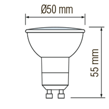 LED sijalica PLUS-4 GU10 4W 6400K