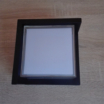 Baštenska zidna LED lampa SUGA-12/SC 12W 4200K crna