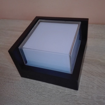 Baštenska zidna LED lampa SUGA-12/SC 12W 4200K crna