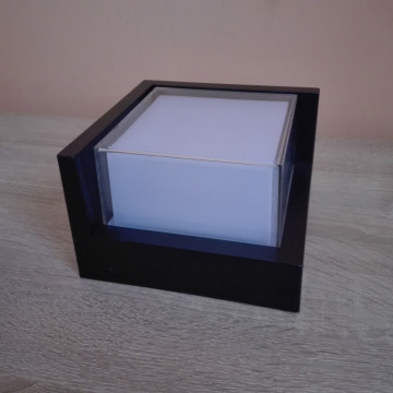 Baštenska zidna LED lampa SUGA-12/SC 12W 4200K crna