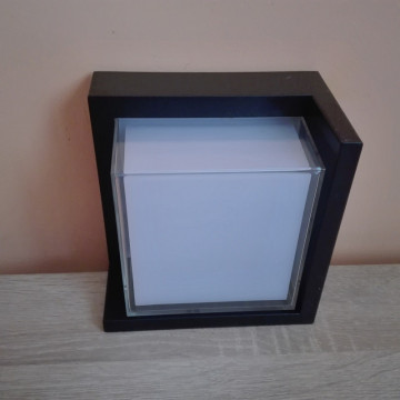 Baštenska zidna LED lampa SUGA-12/SC 12W 4200K crna