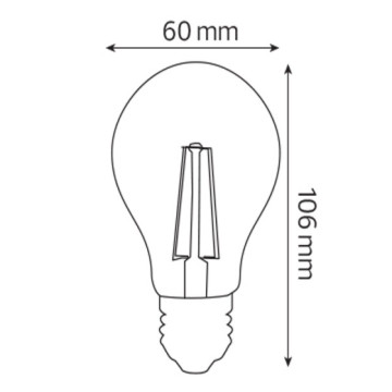 LED sijalica E27 6W FILAMENT GLOBE-6 4200K
