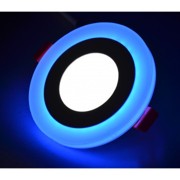 LED panel ugradni okrugli M3UO-D 3+3W plava+6500K