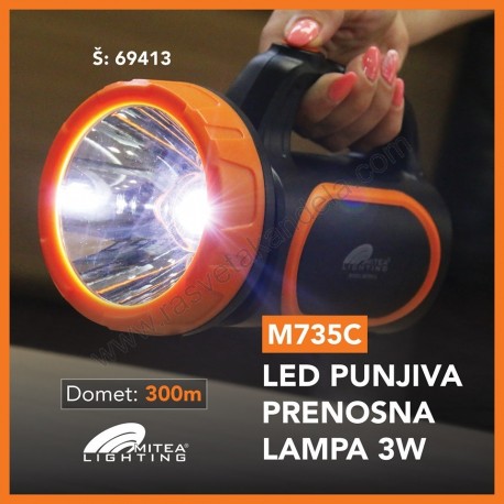 Punjiva prenosna LED lampa M735C