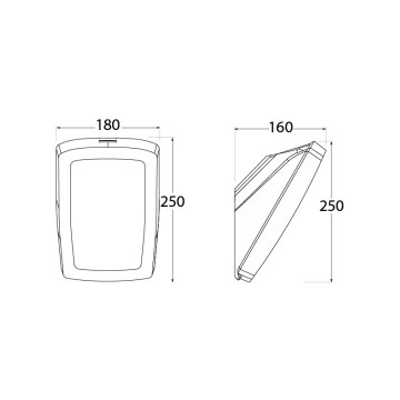 Baštenska spoljna lampa Fumagalli 1xE27 GERMANA IP66 crna