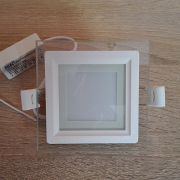 LED panel ugradni 6W MARIA 6 HL684LG 4200K beli stakleni