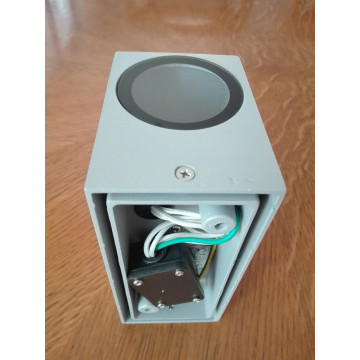 Baštenska zidna lampa 2xGU10 WL7442 mat siva