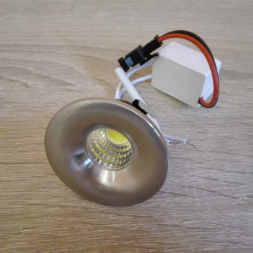 LED rozetna 3W BIANCA 4200K mat hrom