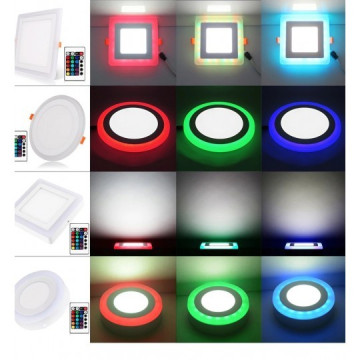 RGB Led panel nadgradni MP18NK-RGB 18W + 6W + daljinski 24 tastera