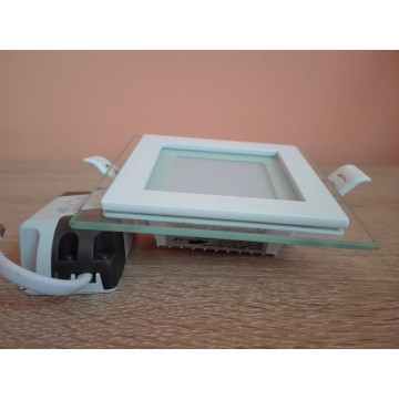 LED panel 6W kvadratni MPC6-K 6500K stakleni