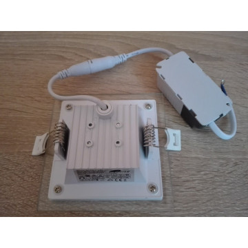 LED panel 6W kvadratni MPC6-K 6500K stakleni