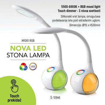 Stona lampa LED M1061 RGB+5500-6000K 5.5W