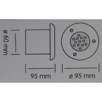 Spoljna LED lampa za ugradnju u beton HL940L SAFIR plava svetlost