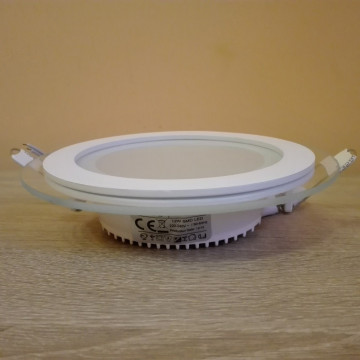 LED panel ugradni 12W CLARA-12 HL688LG 3000K stakleni