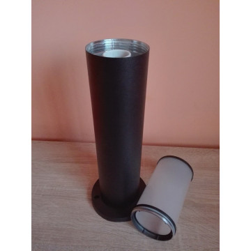 Baštenska stubna lampa 50 cm KAVAK-4 crna