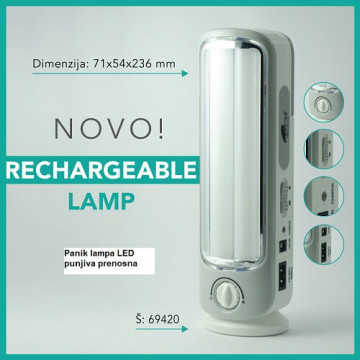 Punjiva prenosna LED lampa M716-1L-B