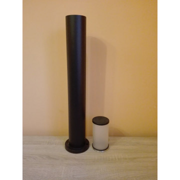 Baštenska stubna lampa 80 cm KAVAK-5 crna