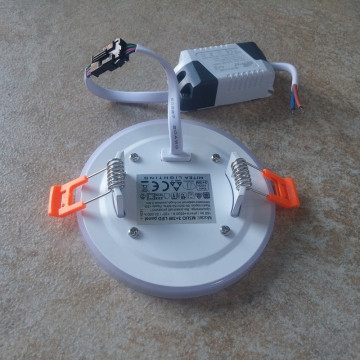 LED panel ugradni okrugli M3UO-D 3+3W crvena+6500K