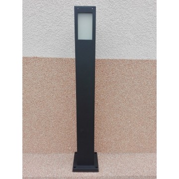 Baštenska stubna lampa 80 cm KAVAK/SQ-5 crna