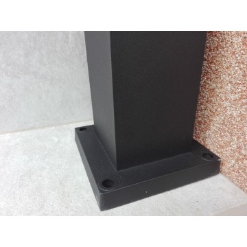 Baštenska stubna lampa 80 cm KAVAK/SQ-5 crna