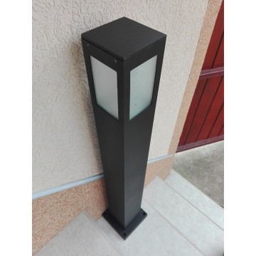 Baštenska stubna lampa 80 cm KAVAK/SQ-5 crna