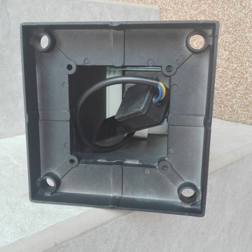 Baštenska stubna lampa 80 cm KAVAK/SQ-5 crna
