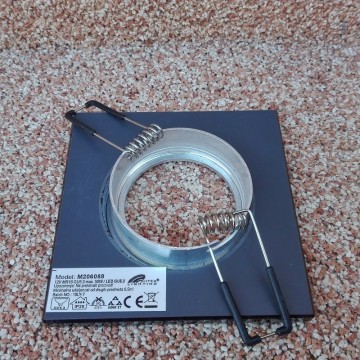 Rozetna staklena M206088 crna