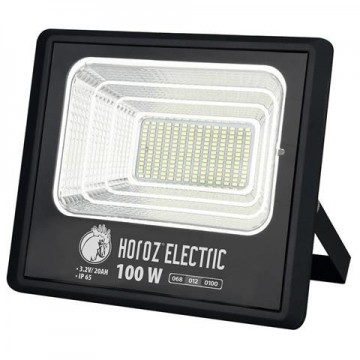 Solarni LED reflektor TIGER 100W 6400K sa solarnom pločom i daljinskim