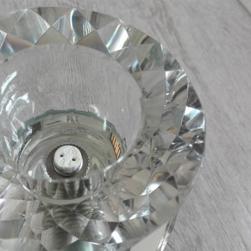 Rozetna staklena HL804 YASEMIN transparentna