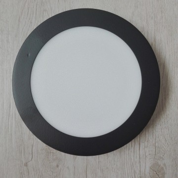 LED nadgradni panel M12NO-BK 12W 6500K