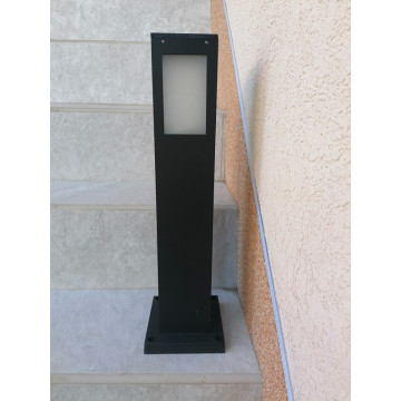 Baštenska stubna lampa 50 cm KAVAK/SQ-4 crna