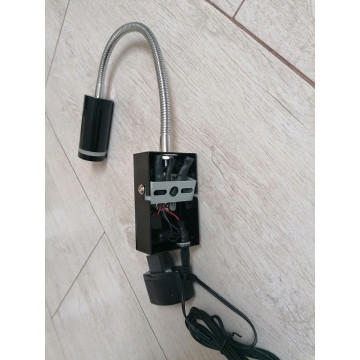 Zidna LED lampa MARTI HL008L 3W 3000K sa prekidačem crna