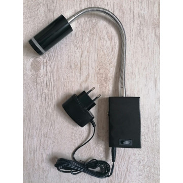 Zidna LED lampa MARTI HL008L 3W 3000K sa prekidačem crna