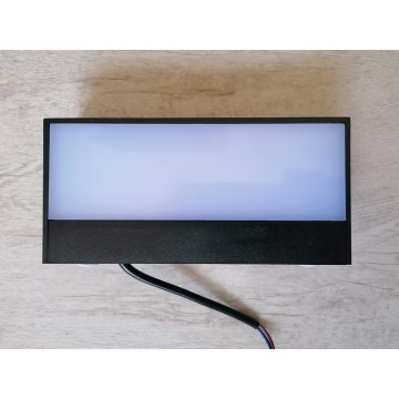 Baštenska zidna LED lampa ANDIZ 9W 4200K crna