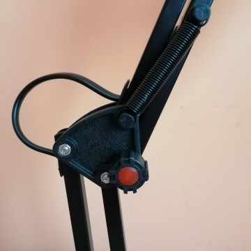 Stona radna lampa MTL2001 E27 crna