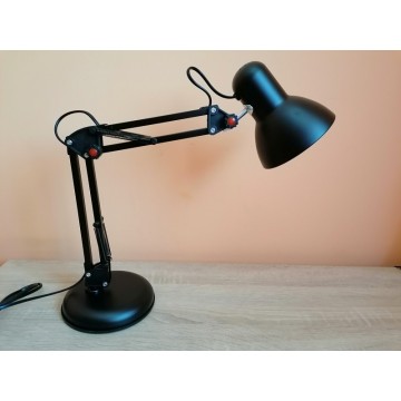 Stona radna lampa MTL2001 E27 crna