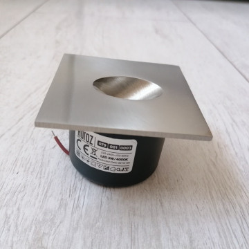 LED lampa rozetna 3W 4000K HL957L ZUMRUT mat hrom