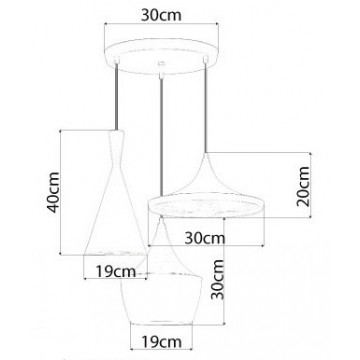 Visilica BRANDO-3R metalna crna