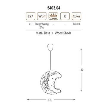 Luster visilica OZCAN 5403