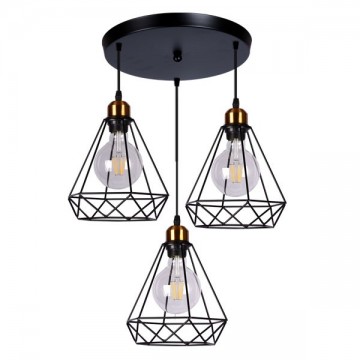 Visilica vintage KOS-3V metalna crna