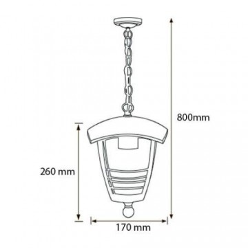 Fenjer viseći NAR-2 beli