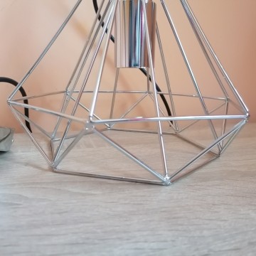 Visilica vintage CAGE-1R metalna hrom