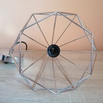 Visilica vintage CAGE-1R metalna hrom
