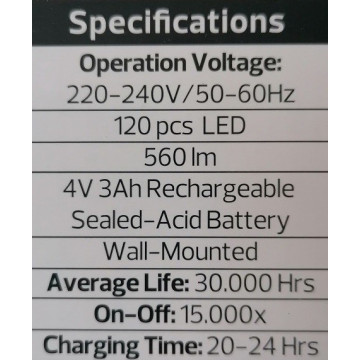 Panik lampa LED 12W WENGER