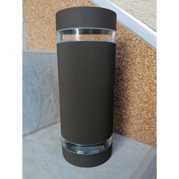 Baštenska zidna lampa 2xGU10 M037 B - braon