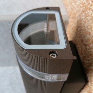 Baštenska zidna lampa 2xGU10 M037 B - braon