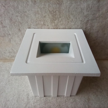 Spoljna ugradna LED lampa 85x85x53mm M953042 3W 4000K bela